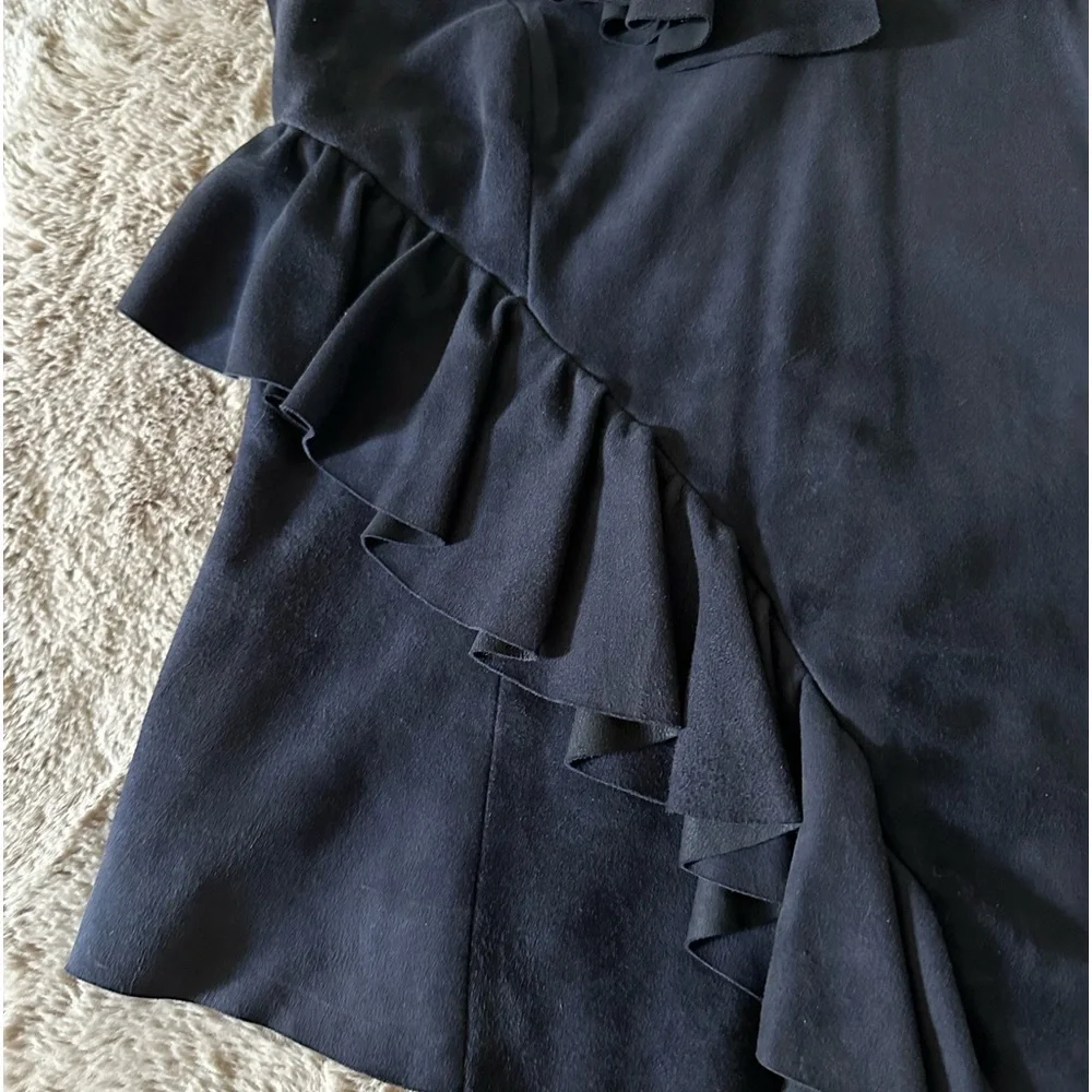 DROMe Suede Ruffle Top - Picture 13 of 15